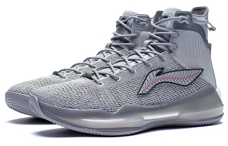 Lookbook 李寧 馭帥13 プレミアム ハイ "グレーホワイト" ABAP065-20