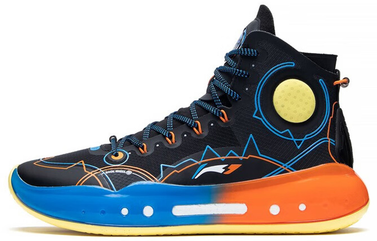 Li-Ning Yushuai 14 &#x27;Black Blue Orange&#x27; ABAQ033-28