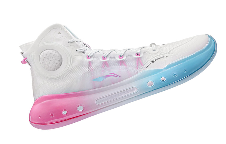 Order 李宁 驭帅 14 䨻 迈阿密之夜 冰爽 防滑耐磨支撐 高幫 籃球鞋 白藍粉