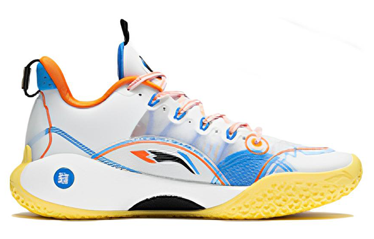 Order LiNing李寧 駕帥 14 減震防滑耐磨 低筒 籃球鞋 白紅藍