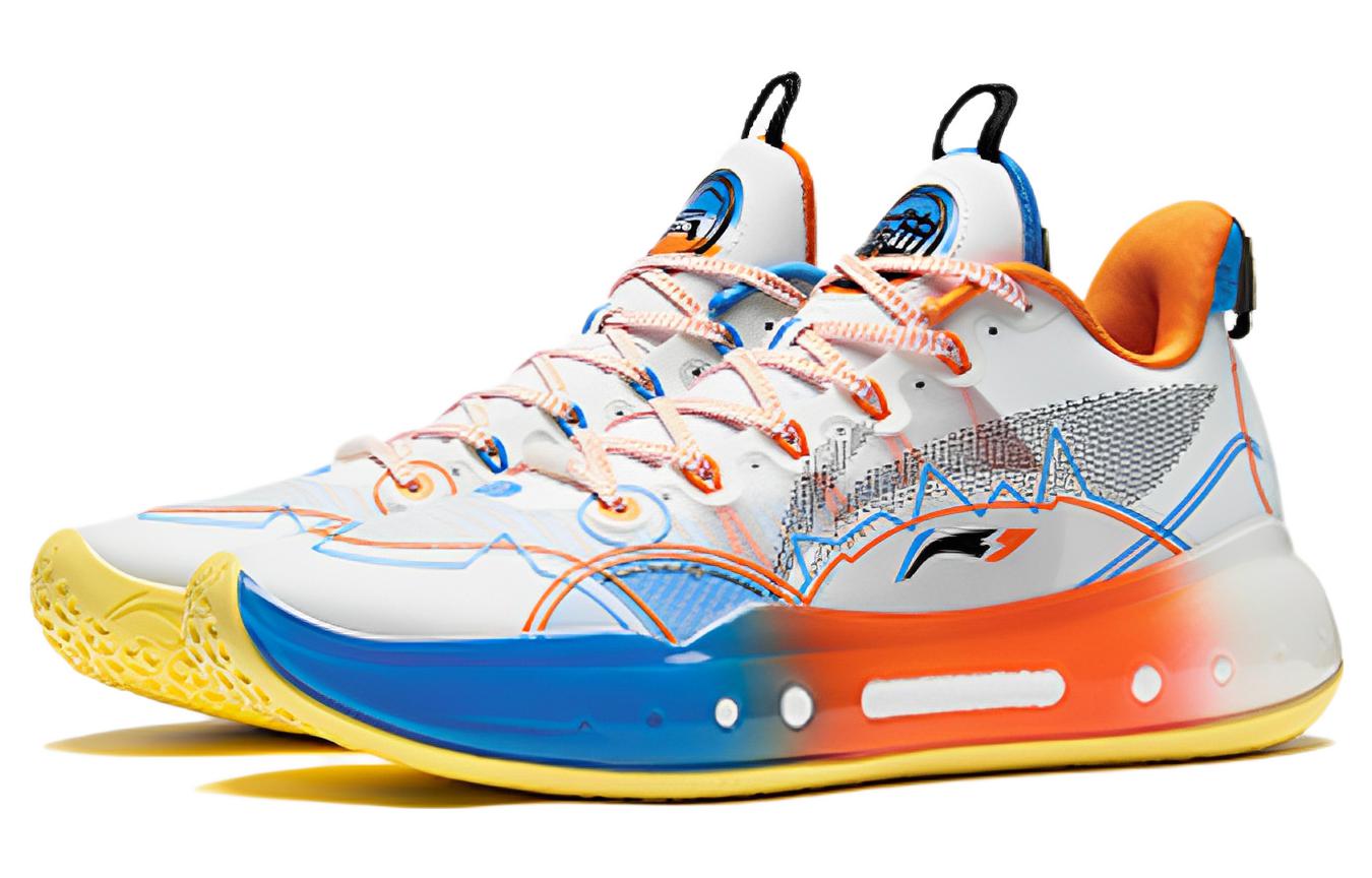 Lookbook LiNing李寧 駕帥 14 減震防滑耐磨 低筒 籃球鞋 白紅藍