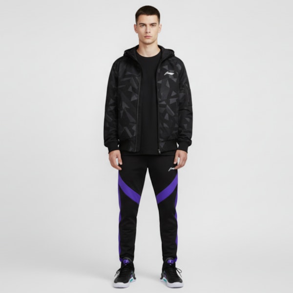 Li-Ning Yushuai 17 Mid 'Hitam Ungu' Sepatu Basket ABAT043-9 Lookbook Li-Ning Yushuai 17 Mid 'Hitam Ungu' Sepatu Basket ABAT043-9