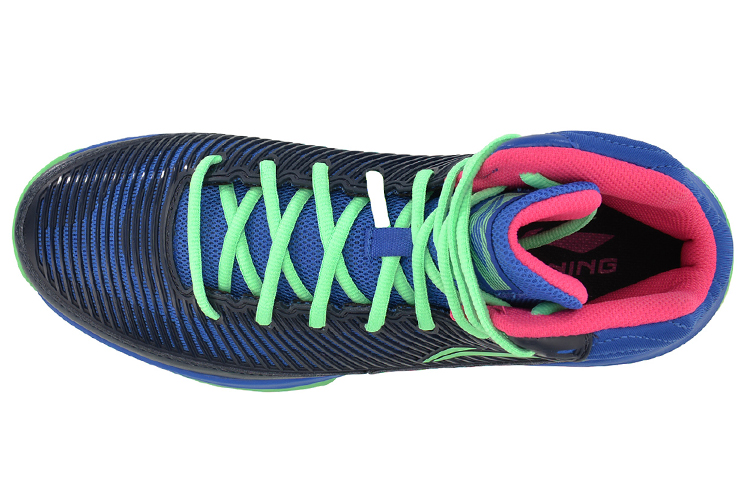 Lookbook Li-Ning YuShuai 3 High "Blu Verde" ABPM015-2