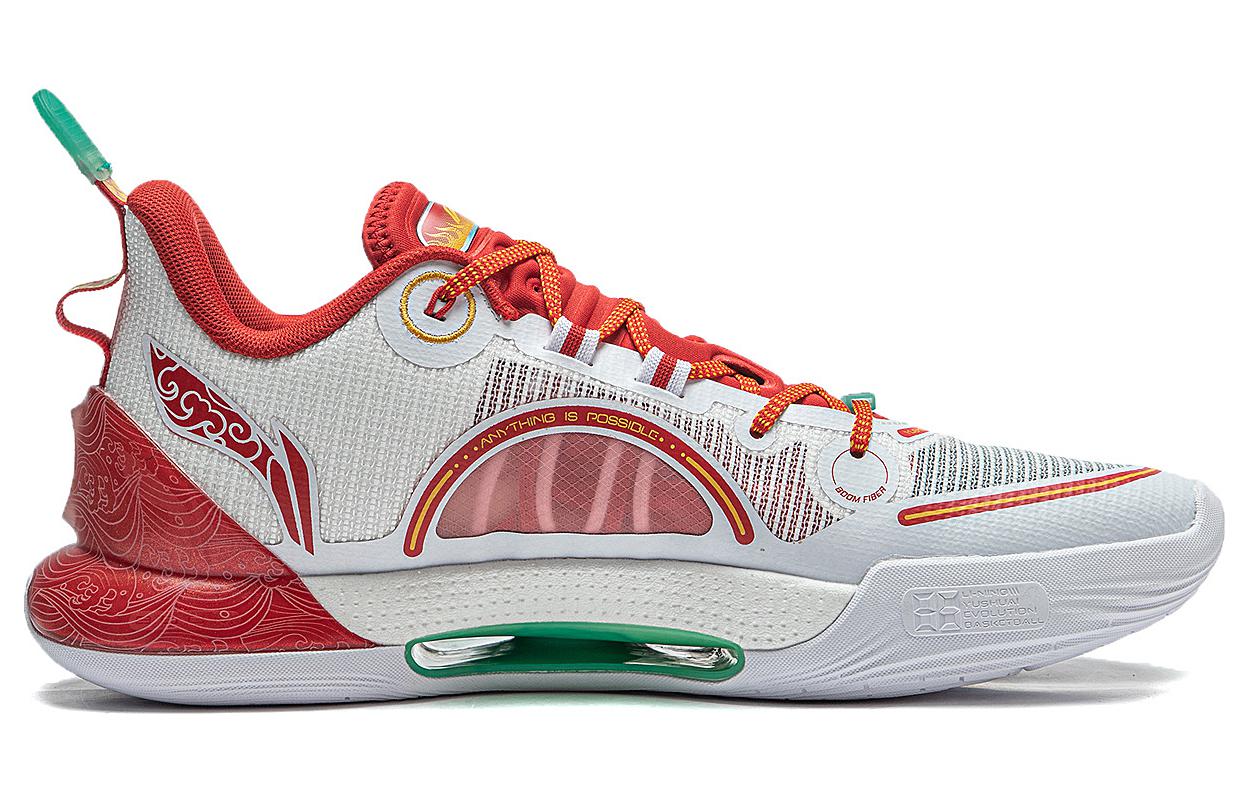 Order 李宁 Evolution LOW 龙鳞 驭帅 轻量高回弹 舒适 软弹 低帮 篮球鞋 男款 标准白