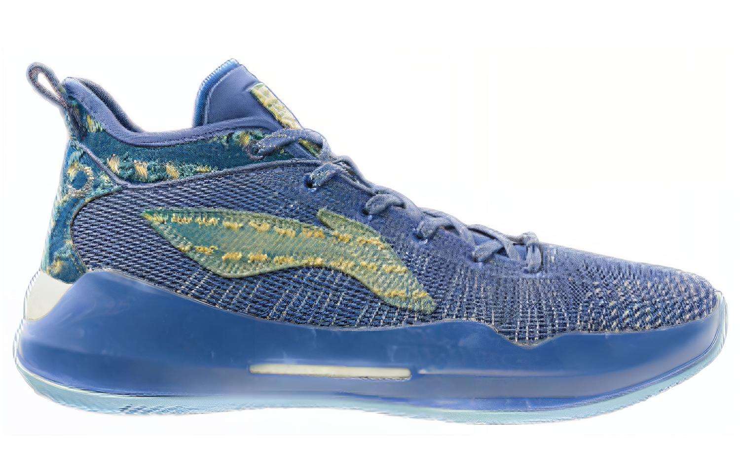 Order 李寧 馭帥13 プレミアム ローカット バスケットシューズ ブルーイエロー ABAQ013-15