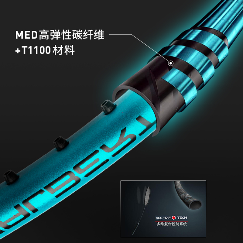 Shop Li-Ning Zhan Ji Full Carbon Raket Badminton 4U G5 Hijau/Merah Muda - Pro Defensive Control 8000