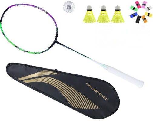 Li-Ning Zhanji 9000 Raket Badminton Karbon 3U/4U Hijau Jade Ungu Pro Tahan Lama AYPU021-3 Lookbook Li-Ning Zhanji 9000 Raket Badminton Karbon 3U/4U Hijau Jade Ungu Pro Tahan Lama AYPU021-3