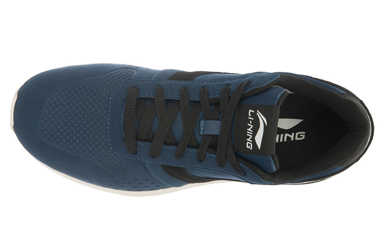 Shop Li-Ning Zheng Rong 92 Retro Running Shoes 'Blue Black' ARCL021-2