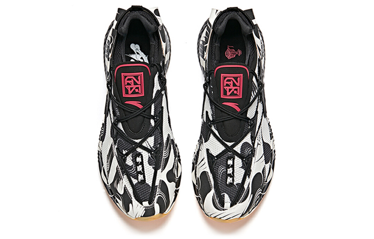 Anta Li Bai-themed Chinese Style Running Shoes 'Black White Red' 圖 3