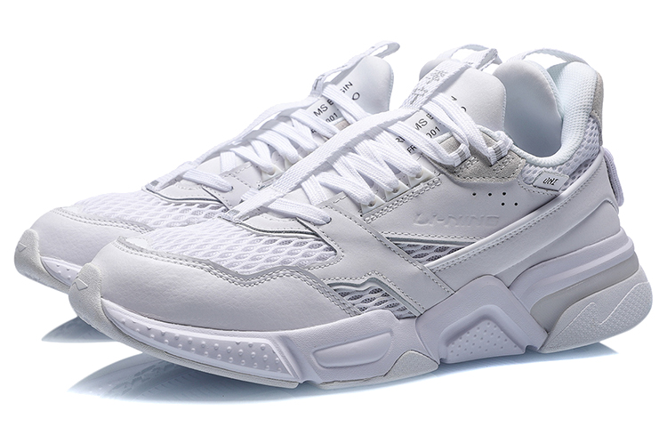 Lookbook 李宁 001 启程 巴黎时裝週走秀款 耐磨 低幫 跑步鞋 男女同款 白色