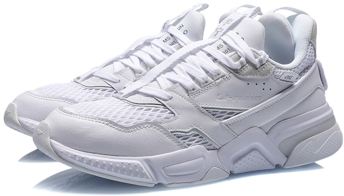 李宁 001 启程 巴黎时裝週走秀款 耐磨 低幫 跑步鞋 男女同款 白色 Lookbook 李宁 001 启程 巴黎时裝週走秀款 耐磨 低幫 跑步鞋 男女同款 白色