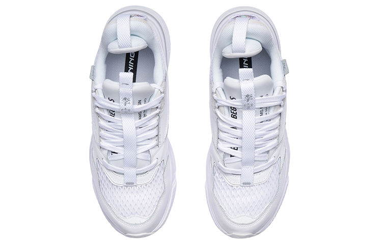 Shop 李宁 001 启程 巴黎时裝週走秀款 耐磨 低幫 跑步鞋 男女同款 白色