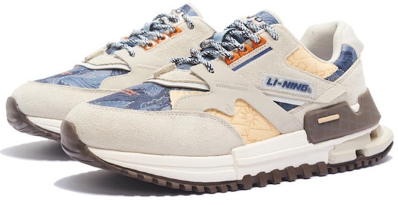 Li-Ning 001 Clásico 'Gris Azul' AZGS077-3 Lookbook Li-Ning 001 Clásico 'Gris Azul' AZGS077-3