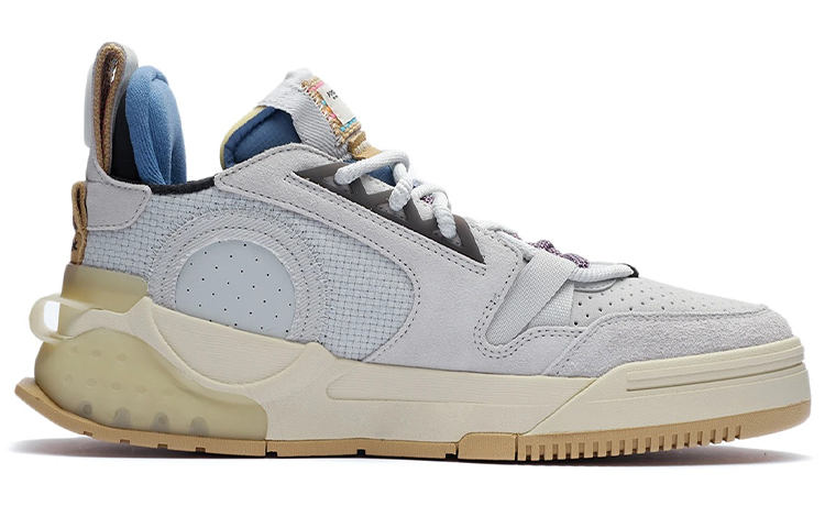 Order LiNing李寧 起源 防滑耐磨 低幫 板鞋 男款 灰藍