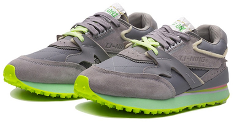Li-Ning 001 Splicing Lightweight Wear-Resistant Low Top Athleisure Casual Sports Shoes Gray Green AGCP313-5 Order Li-Ning 001 Splicing Lightweight Wear-Resistant Low Top Athleisure Casual Sports Shoes Gray Green AGCP313-5
