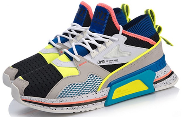 Li-Ning 001 T1000 No Boundry Mid 'Black Grey White' AGLP007-3 Lookbook Li-Ning 001 T1000 No Boundry Mid 'Black Grey White' AGLP007-3
