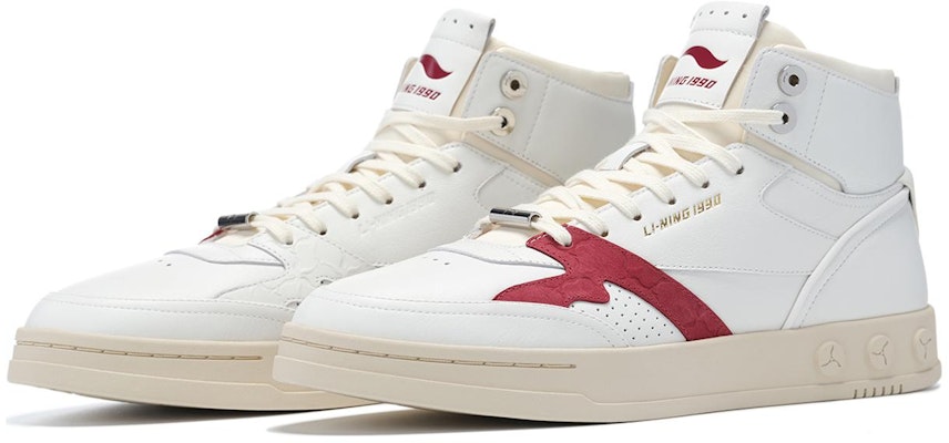 Li-Ning 1990 001 Mid 'White Red' ALJS071-2 Order Li-Ning 1990 001 Mid 'White Red' ALJS071-2