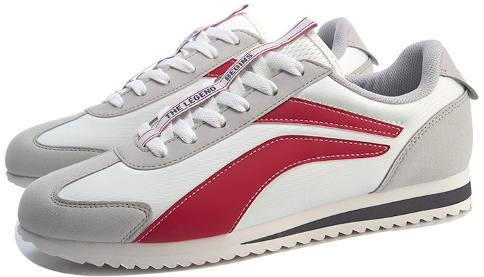 Li-Ning 3K Klasik Retro 'Putih Merah Kelabu' AGCP079-1 Lookbook Li-Ning 3K Klasik Retro 'Putih Merah Kelabu' AGCP079-1
