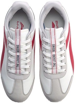 Li-Ning 3K Classic Retro 'White Red Grey' AGCP079-1 Shop Li-Ning 3K Classic Retro 'White Red Grey' AGCP079-1