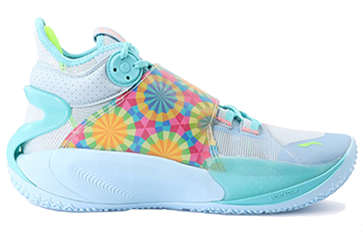 Order LiNing李寧 音速9 減震防滑耐磨 中筒 籃球鞋 藍灰