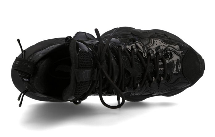 Shop LiNing 李寧 紐約時裝週走秀款 ACE 中筒 復古籃球鞋 男女同款 黑色