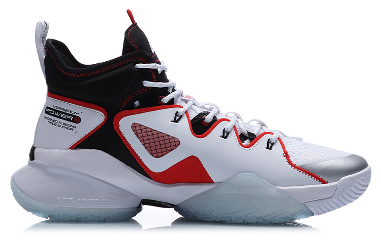 Order 리닝 에어 레이드 7 프리미엄 하이 "화이트 블랙 레드" 농구화 ABAQ071-1