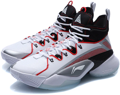 리닝 에어 레이드 7 프리미엄 하이 "화이트 블랙 레드" 농구화 ABAQ071-1 Lookbook 리닝 에어 레이드 7 프리미엄 하이 "화이트 블랙 레드" 농구화 ABAQ071-1