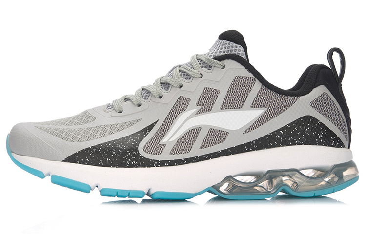 Buy LiNing李寧 飛躍 半掌氣墊弧透氣跑步鞋 灰黑