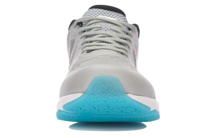 Shop LiNing李寧 飛躍 半掌氣墊弧透氣跑步鞋 灰黑