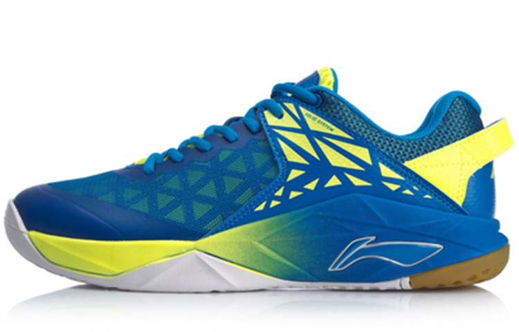 Buy 李寧 Armor 鎧甲 網面耐磨防滑支撐 減震透氣防扭轉羽毛球訓練鞋 艷藍色