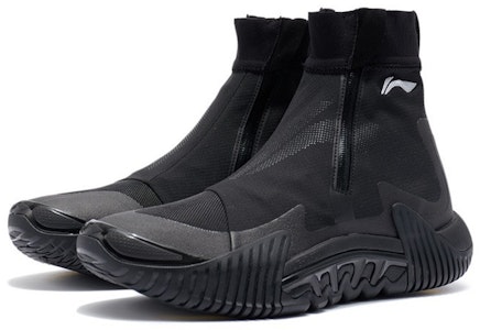 李宁 反伍2 減震防滑耐磨 高幫 籃球鞋 黑色 Lookbook 李宁 反伍2 減震防滑耐磨 高幫 籃球鞋 黑色