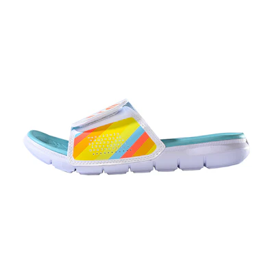 Li-Ning 1 Badfive Basketball Slides 'Blue Multi'