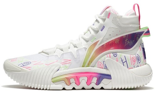 李寧 反伍2 減震防滑耐磨 高幫 籃球鞋 米白色 Buy 李寧 反伍2 減震防滑耐磨 高幫 籃球鞋 米白色