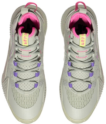 Li-Ning BadFive 2 High 'Grey Purple Green' ABFR001-15 Shop Li-Ning BadFive 2 High 'Grey Purple Green' ABFR001-15