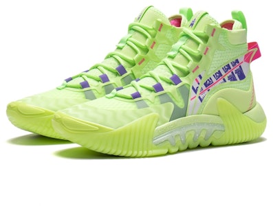 李宁 反伍2 減震防滑耐磨 高筒 實戰籃球鞋 綠紅藍 Lookbook 李宁 反伍2 減震防滑耐磨 高筒 實戰籃球鞋 綠紅藍