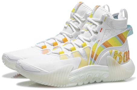 李宁 BADFIVE 2 高帮 '白色彩虹' ABFR001-3 Lookbook 李宁 BADFIVE 2 高帮 '白色彩虹' ABFR001-3