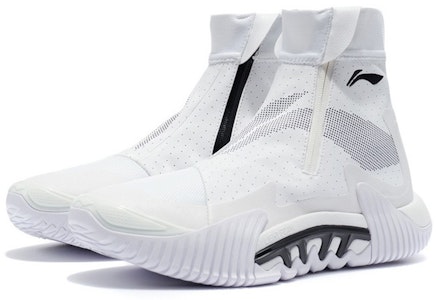 LiNing李寧 反伍2 耐磨防滑 高筒 實戰籃球鞋 男款 標準白 Lookbook LiNing李寧 反伍2 耐磨防滑 高筒 實戰籃球鞋 男款 標準白