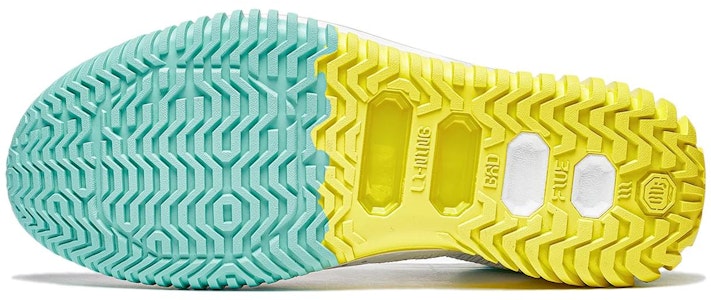 리닝 배드파이브 3 '화이트 옐로우 그린' ABFT005-9 Sizing 리닝 배드파이브 3 '화이트 옐로우 그린' ABFT005-9