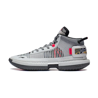 Li-Ning BadFive 3 Ultra Mid 'Grey Red'