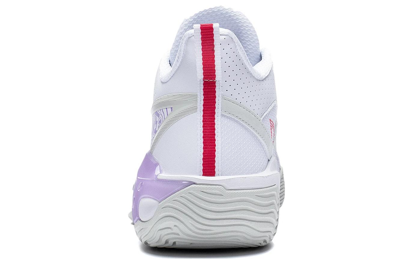 Shop 李寧 バド５ 「ストームV2 白紫 PE」 ABFS009-B