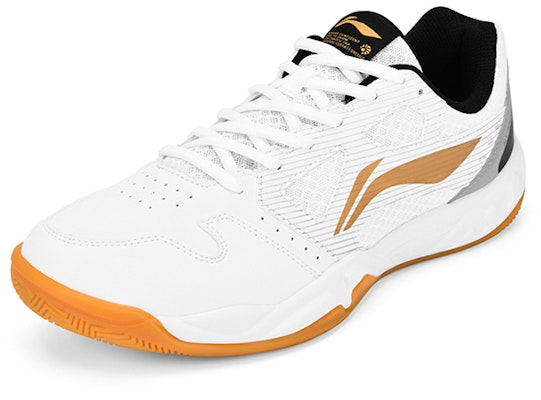 Li-Ning Badminton Rendah 'Putih Emas' AYTT023-1 Order Li-Ning Badminton Rendah 'Putih Emas' AYTT023-1