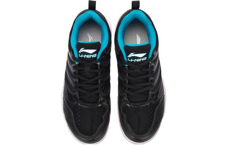 Shop 李寧バドミントンシューズ 黒青 AYTN025-3