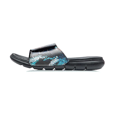 Li-Ning Badfive Basketball Slides 'Black Blue'