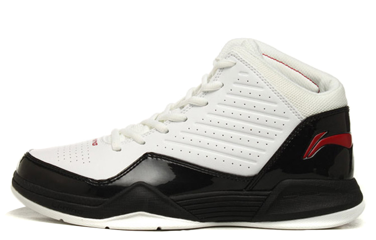 Li-Ning Basketball Shoes 'Black White Red' ABPG077-1