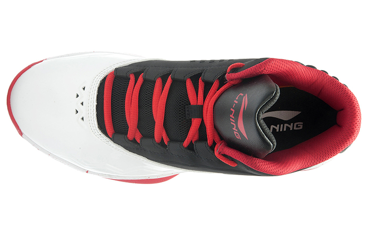 Li-Ning Basketball Shoes 'Black White Red' 圖 3