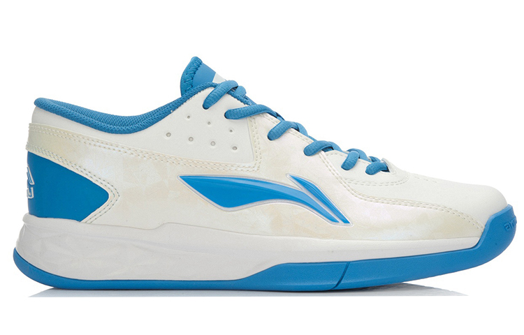 Li-Ning Basketball Shoes 'White Blue' 圖 2