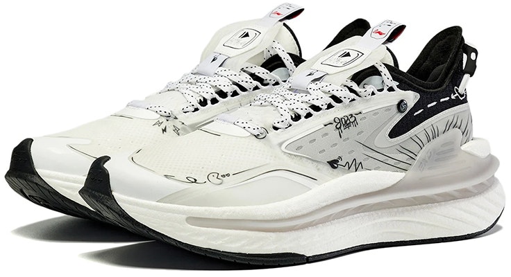 Li-Ning Beyond 6 'Putih Hitam Standard' AGLS015-4 Order Li-Ning Beyond 6 'Putih Hitam Standard' AGLS015-4