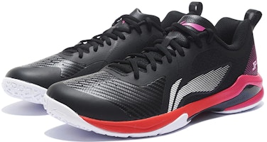 LiNing李寧 疾風SE 緩震輕盈羽球鞋 男女款 黑紅 Lookbook LiNing李寧 疾風SE 緩震輕盈羽球鞋 男女款 黑紅