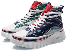 LiNing李寧 惟吾 減震防滑耐磨 高筒 運動休閒鞋 女款 藍色 Lookbook LiNing李寧 惟吾 減震防滑耐磨 高筒 運動休閒鞋 女款 藍色