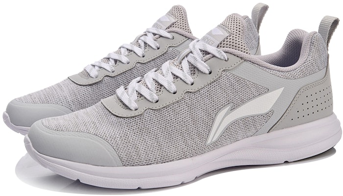 Li-Ning Breathable Lightweight Running Shoe 'Grey White' ARBM173-9 Lookbook Li-Ning Breathable Lightweight Running Shoe 'Grey White' ARBM173-9